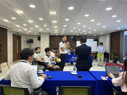 技術コンテスト開催時の学生参加風景